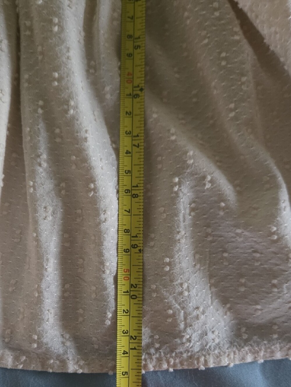 LOFT Cream Crochet-Yoke Button Front Blouse - Picture 7 of 8